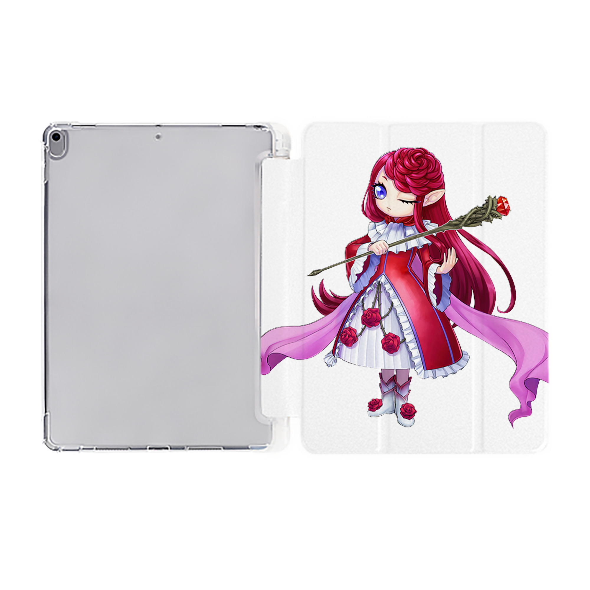 （画像用） 遊☆戯☆王 Yu-Gi-Oh! IPad ケース ペン収納付き 三つ折りスタンド PUレザー×シリコン 対応機種9.5/10.5/10.9インチ